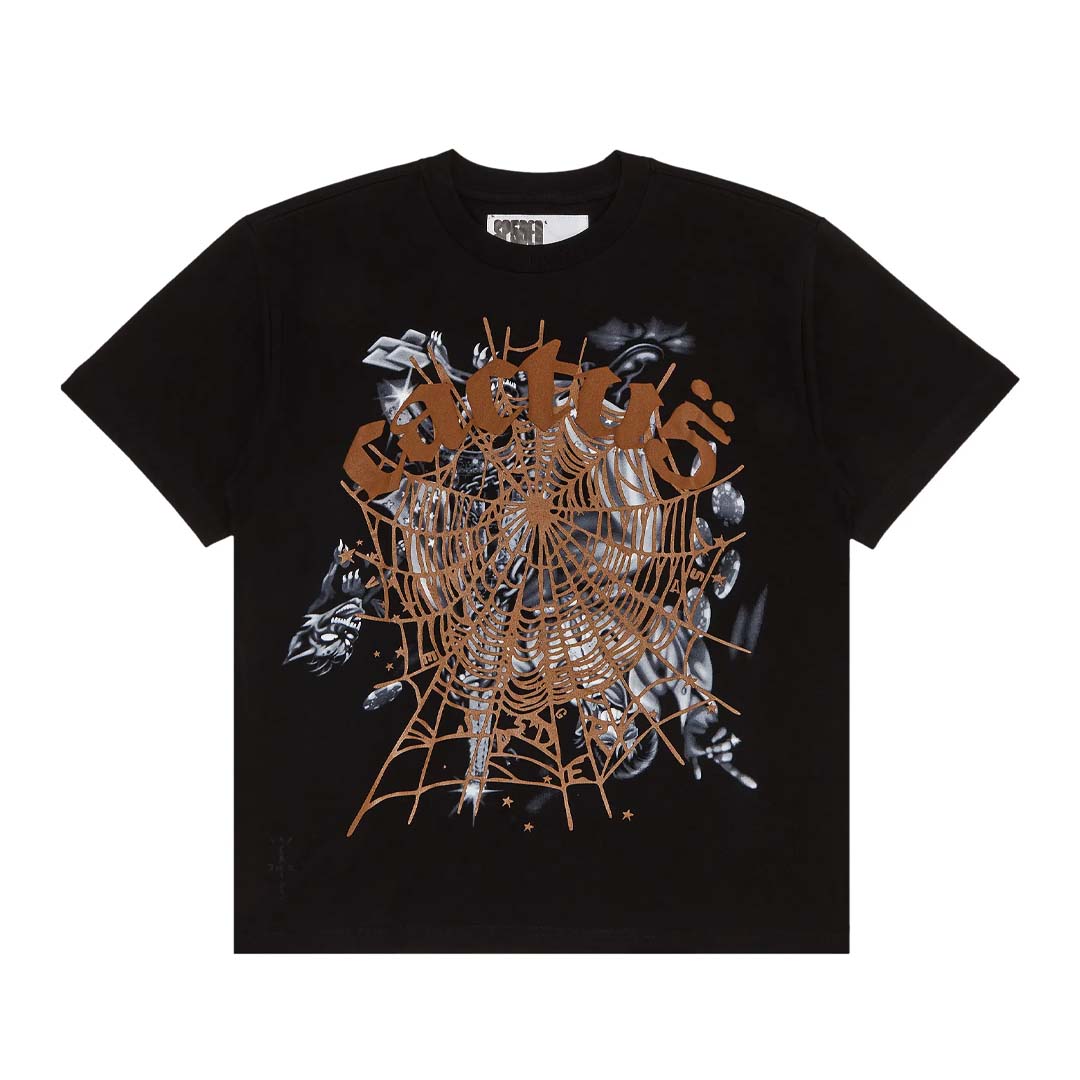 Cactus Jack by Travis Scott x Sp5der Airbrush Tee 'Black'