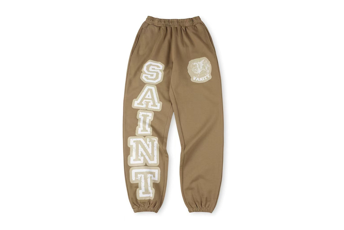 Saint Vanity Varsity Sweatpants Grey/Burgundy