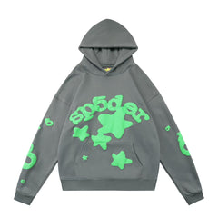 Sp5der Beluga Hoodie 'Slate Grey/Green'