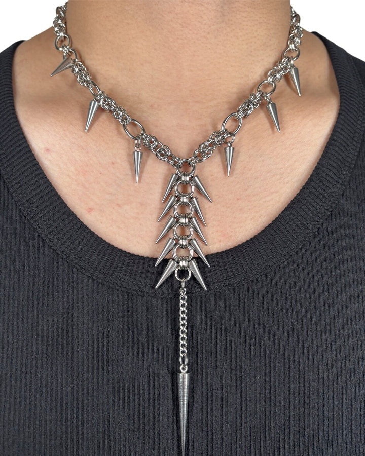 New Punk Spike Tassel Necklace