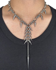 New Punk Spike Tassel Necklace