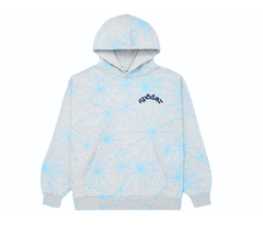 Sp5der AOP Web Hoodie Heather Grey