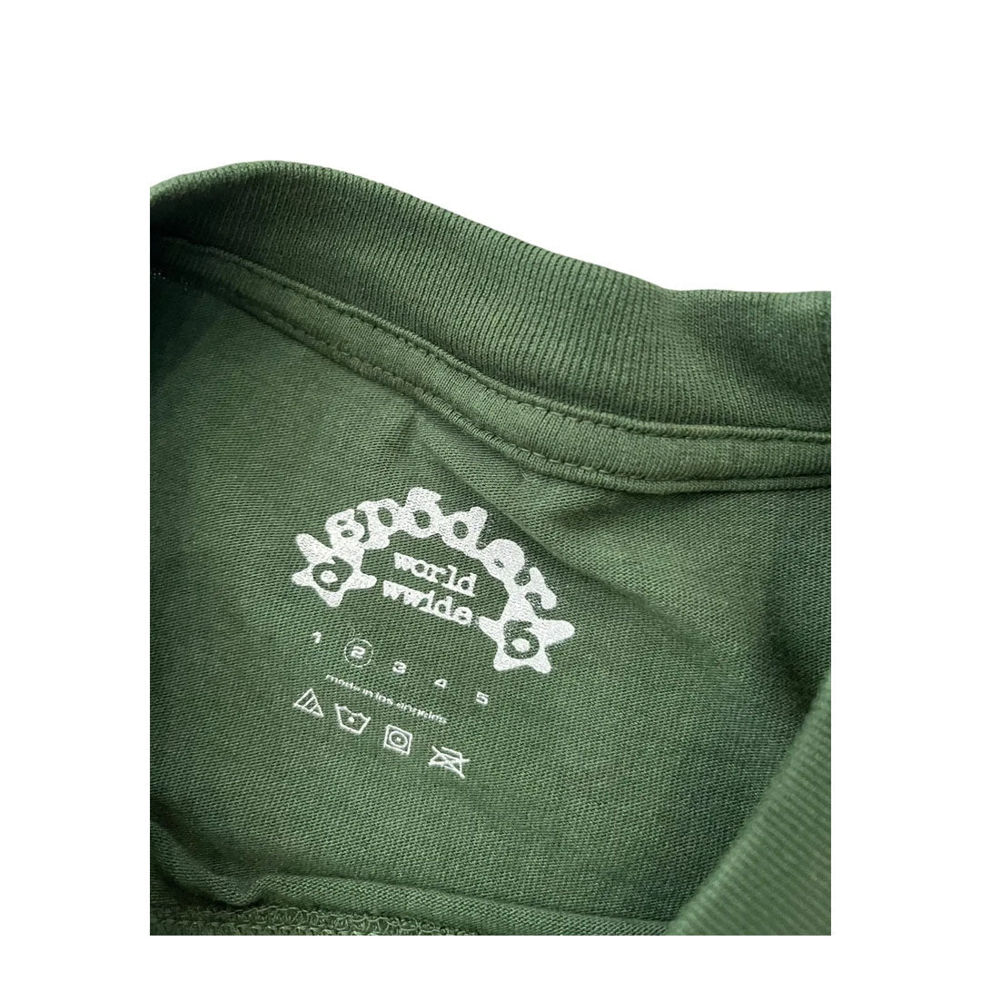 Sp5der Green Yellow Web Tee