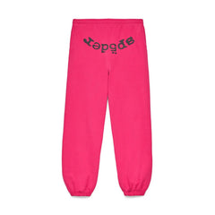 Sp5der Legacy Sweatpants Pink Black