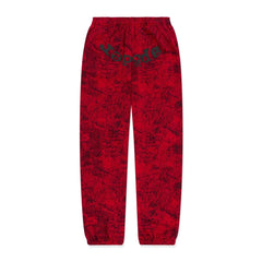 Sp5der OG Tree Camo Sweatpants Red