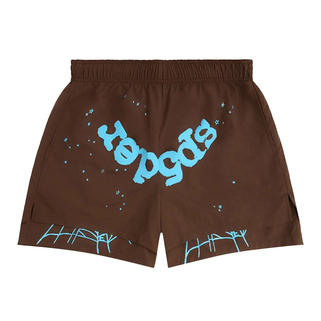Sp5der OG Web Double Layer Short 'Brown'