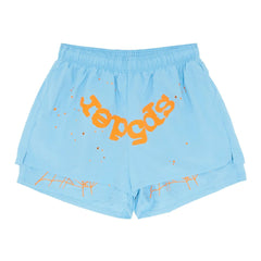 Sp5der OG Web Double Layer Short 'Light Blue'