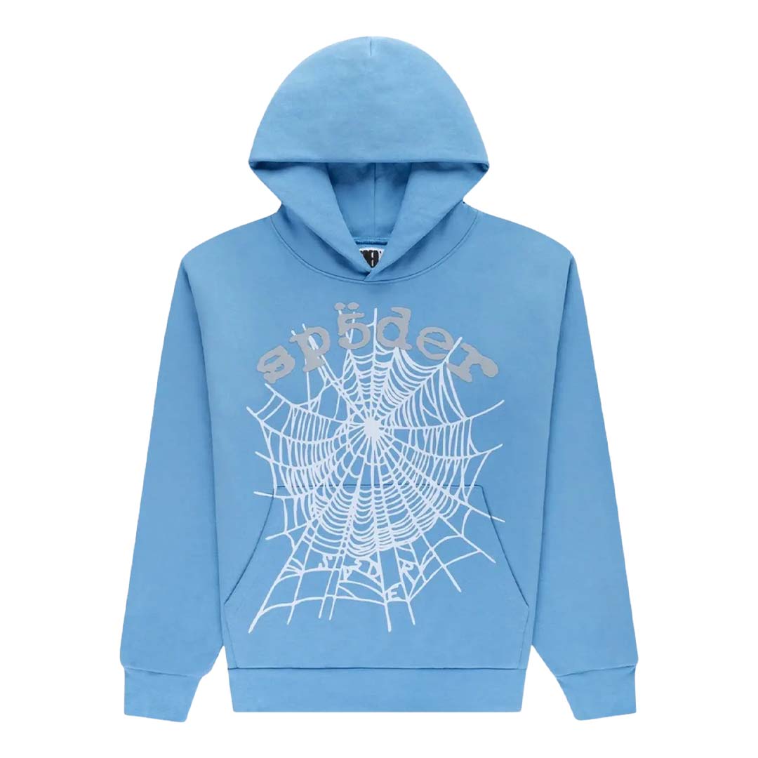 Sp5der OG Web V2 Hoodie 'Dusty Blue'