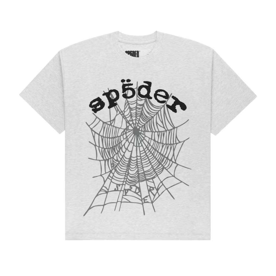 Sp5der OG Web V2 Tee Heather Grey
