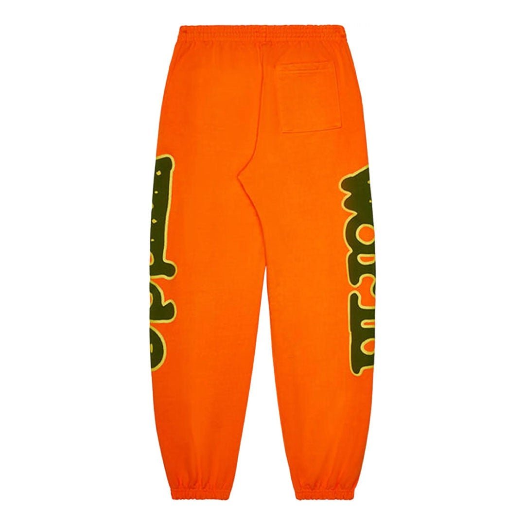 Sp5der Orange Beluga Sweatpants