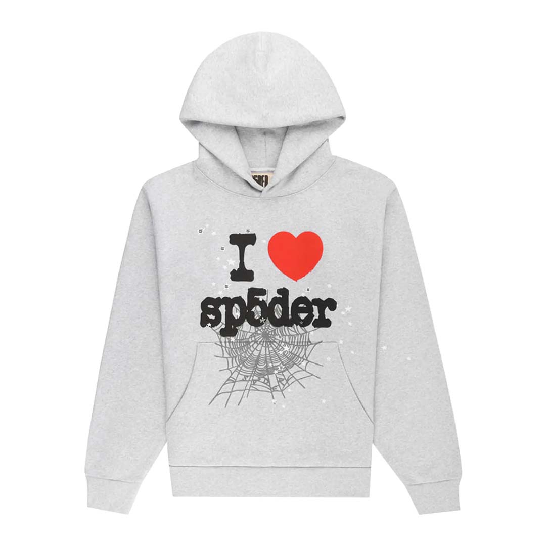 Sp5der Souvenir Hoodie 'Heather Grey'