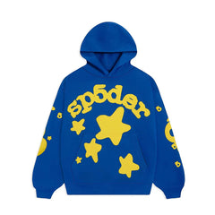 Sp5der TC Blue Beluga Hoodie Blue