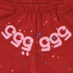 Sp5der Worldwide 555 Angel Sweatpants Red