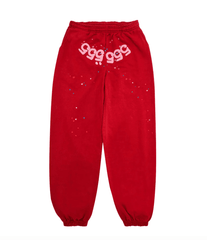 Sp5der Worldwide 555 Angel Sweatpants Red